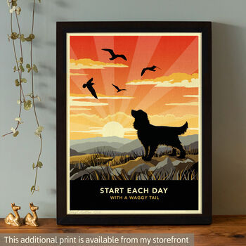 Seaside Spaniel Print. Limited Edition Dog Lover’s Gift, 11 of 12