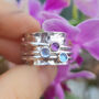Personalised Birthstone Spinner Ring, thumbnail 9 of 12