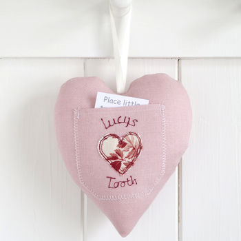 Personalised Tooth Fairy Pocket Heart Gift, 10 of 12
