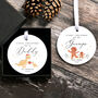Personalised First Christmas As My Godfather Or Godmother Bauble, thumbnail 7 of 11