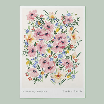 Painterly Blooms Art Print, 3 of 3