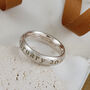 Your Date Here Solid Silver 6mm Ring, thumbnail 2 of 7