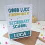 Good Luck Starting Back At School Card, thumbnail 2 of 6