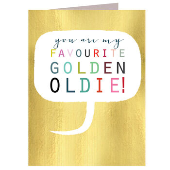 Mini Golden Oldie Card, 2 of 4