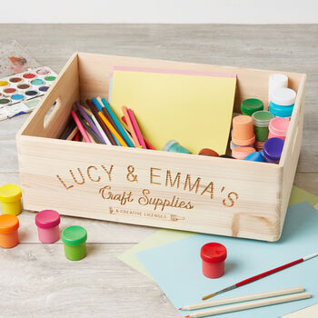 Personalised Craft Supplies Box, 2 of 3