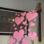 Plaque Hearts Clear Acrylic Vinyl Decor, thumbnail 7 of 7