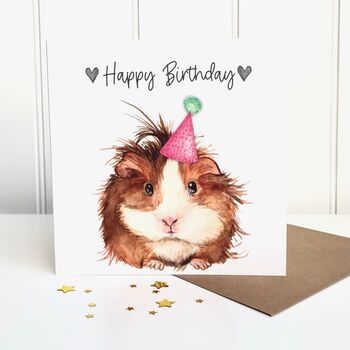 Guinea Pig Birthday Card, 2 of 3