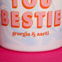Personalised Bestie Scented Natural Wax Candle, thumbnail 2 of 7