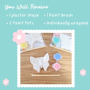 Paint Your Own Butterfly Shape Craft Kit Party Bag Fillers, 4 of 5