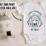 Poodle Face Baby Onesie, thumbnail 3 of 6