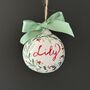 Custom Hand Painted Christmas Bauble, thumbnail 1 of 5