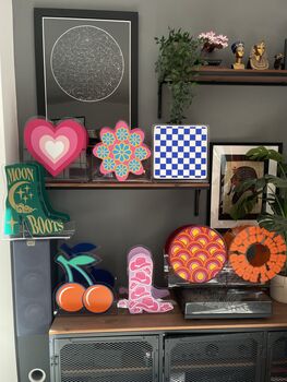 Checkerboard Vinyl Lp Record Holder, 6 of 7