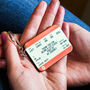Personalised Train Ticket 'Thank You Teacher' Keyring, thumbnail 4 of 4