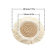 Pack Of Six Round Macrame Anti Slip Cup Pad, thumbnail 4 of 12