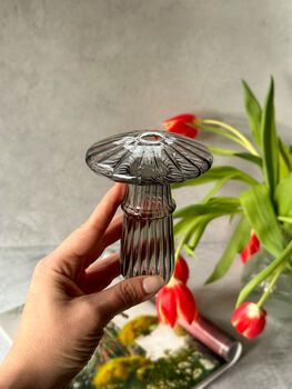 Mushroom Glass Bud Vase, 10 of 12