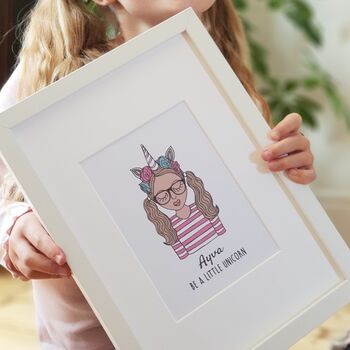 Personalised Be A Little Unicorn Children's Print, 4 of 4