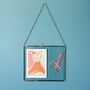 Silver Metal And Glass Hanging Photo Frame, thumbnail 4 of 12