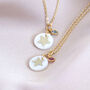 Mother Of Pearl Star Necklace With Birthstone Detail, thumbnail 1 of 9