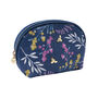 Blue Queen Bee Beauty Bag | Floral Print, thumbnail 2 of 5
