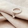 Sterling Silver Star Charm Ring, thumbnail 3 of 4