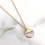 The Orb Clear Quartz April Birthstone Necklace, Health And Harmony, Gold, thumbnail 1 of 6