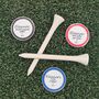 Set Of Three Personalised Golf Ball Markers In A Personalised Tin, thumbnail 5 of 7