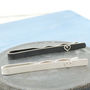 Sterling Silver Wedding Heart Tie Clip, thumbnail 5 of 6