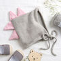 Baby Dinosaur Bonnet Easy Knitting Kit, thumbnail 1 of 7