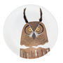 Nocturnal Owl Bone China Plate, thumbnail 3 of 3