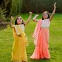 Bespoke Aarya Georgette Children's Saree, thumbnail 2 of 6