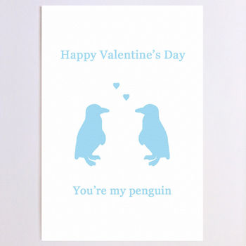 Personalised Penguins Valentine's Day Card, 3 of 8