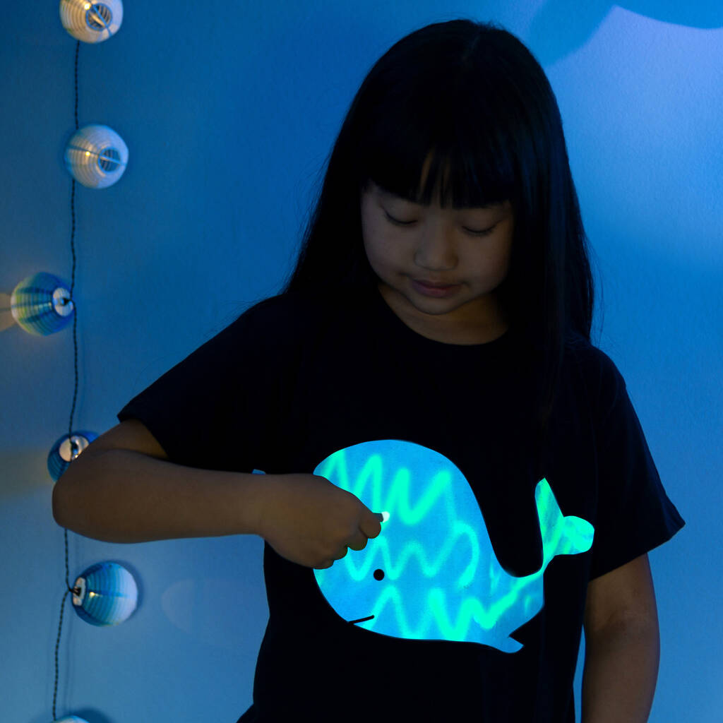 Whale Glow In The Dark Interactive Sweatshirt, 1 of 3