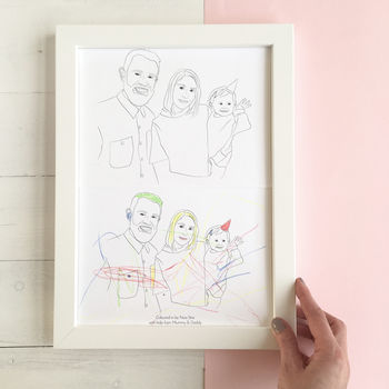 Personalised Colour In Family Portrait Print, 12 of 12