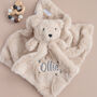 Personalised Soft Teddy Baby Comforter, thumbnail 1 of 7
