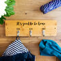 Personalised Coat Hook Its Good To Be Home, thumbnail 2 of 4