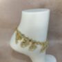 Sajal Gold Plated Kundan And Pearl Adjustable Anklets, thumbnail 4 of 4