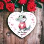 Personalised Crocodile Love Decoration, thumbnail 2 of 2