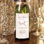 Personalised Floral Initials Wedding Champagne Label, thumbnail 1 of 4