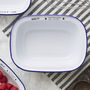 Personalised 'Baked By' Enamel Pie Dish, thumbnail 1 of 5