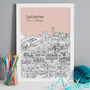 Personalised Leicester Print, thumbnail 6 of 11