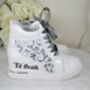 Personalised Lace Wedge Trainers, thumbnail 4 of 4