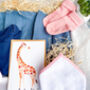 Navy And Pink Newborn Letterbox Hamper, thumbnail 2 of 3