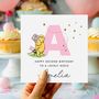 Initial Birthday Card Winnie The Pooh Niece *Fully Personalised, thumbnail 1 of 2