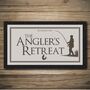 Anglers Retreat Bar Runner And Coasters, thumbnail 2 of 8