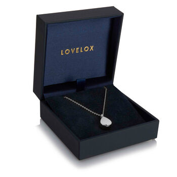 Teardrop Urn Ashes Necklace – Sterling Silver, 9 of 9