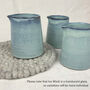 Fair Trade Handmade Glazed Minimalist Stoneware Jug, thumbnail 7 of 12