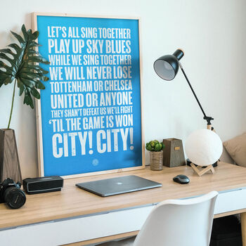 Coventry City 'Sing Together' Football Song Print, 2 of 3