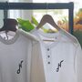 Hoy Downtown Short Sleeve Henley T Shirt White, thumbnail 5 of 5