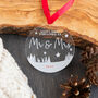 Mr And Mrs Personalised Bauble Keepsake For First Christmas Married, thumbnail 4 of 5