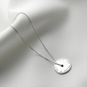 Personalised Silver Spinner Necklace, 2 of 7